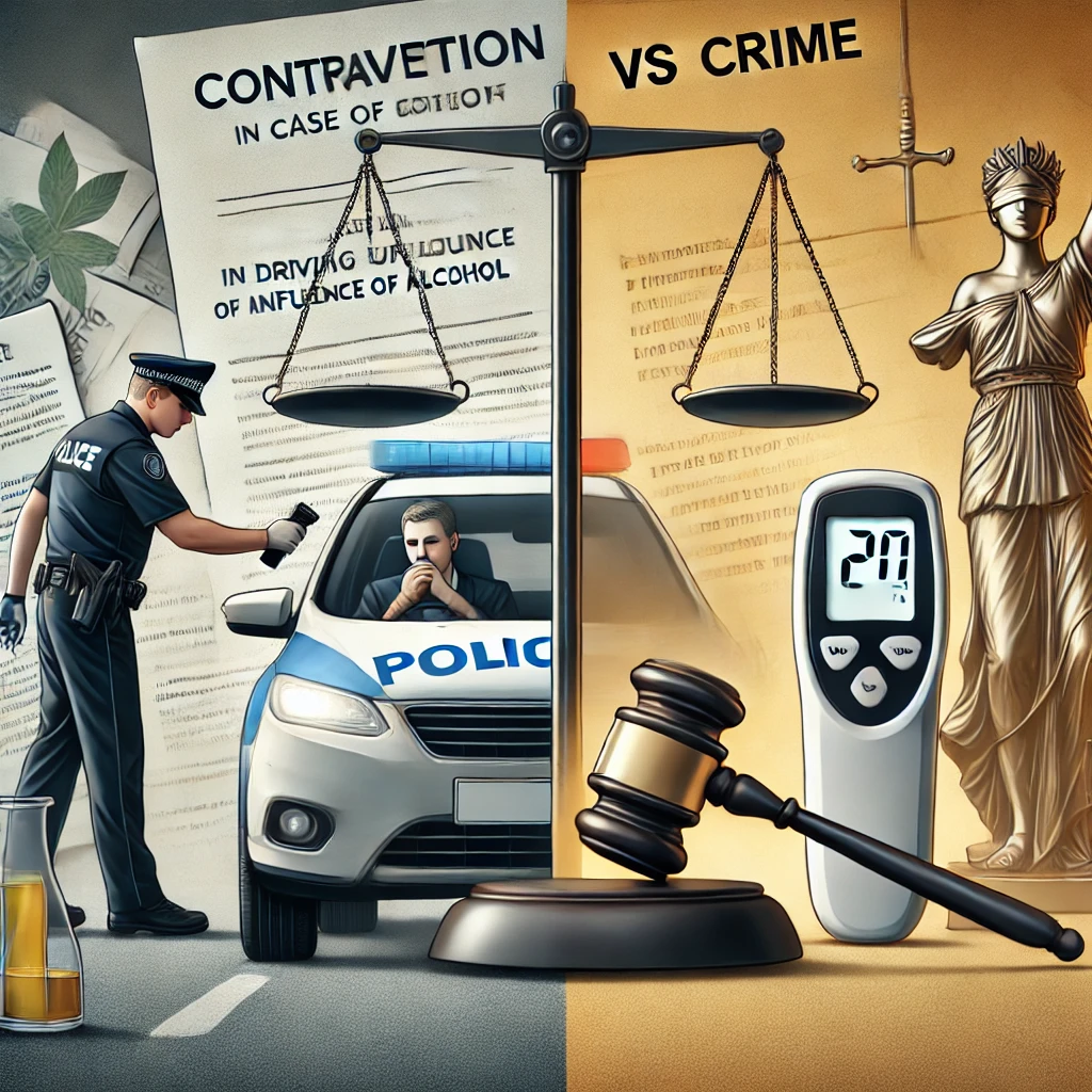 Conducere sub influență băuturilor alcoolice – Infracțiune sau Contravenție?